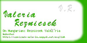 valeria reznicsek business card